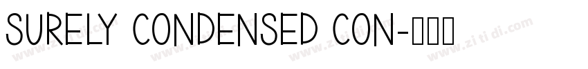 surely condensed con字体转换